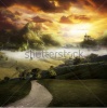 stock-photo-a-road-to-a-fantasy-landscape-with-a-castle-on-a-hill-20275387