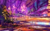 stock-photo-beautiful-purple-forest-landscape-digital-painting-237028057