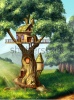 stock-photo-fantasy-house-built-on-a-tree-original-digital-illustration-50373955