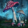 stock-photo-fantasy-mushrooms-with-a-fairy-swing-in-enchanted-forest-196444175