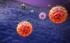 stock-photo-cancer-cell-d-rendered-cancer-cell-clusters-of-cells-cancer-cell-and-lymphocytes-t-lymphocyt