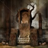 stock-photo-fantasy-altar-with-candles-and-skulls-in-a-dark-forest-240994585