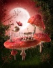 stock-photo-fantasy-garden-with-red-mushrooms-and-a-tea-set-78818575