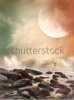 stock-photo-fantasy-landscape-in-the-ocean-with-rocks-150571475