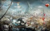 stock-photo-fantasy-panoramic-landscape-with-lake-and-flowers-digital-painting-109231985