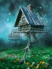 stock-photo-fantasy-witch-s-cottage-on-a-meadow-with-flowers-175488830