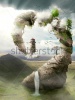 stock-photo-illustration-view-of-surrealistic-dreamland-natural-stoned-bridge-to-the-lighthouse-original-212818270