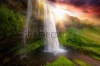 waterfalls_stock-photo-beautiful-and-dramatic-sunset-in-seljalandsfoss-waterfalls-iceland-246362821