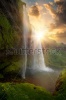 waterfalls_stock-photo-beautiful-and-dramatic-sunset-in-seljalandsfoss-waterfalls-iceland-283131038