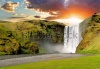 waterfalls_stock-photo-famous-waterfall-skogafoss-in-iceland-at-sunset-170753816